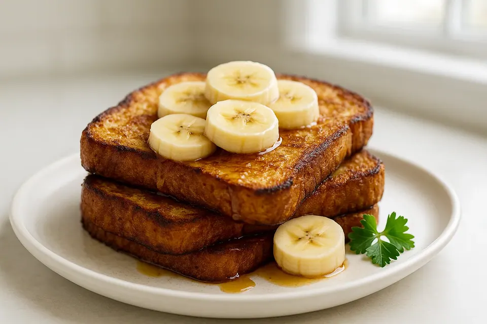Air Fryer Banana French Toast