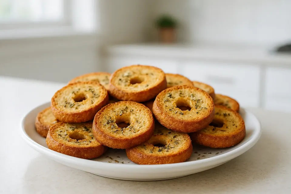Air Fryer Breakfast Bagel Chips