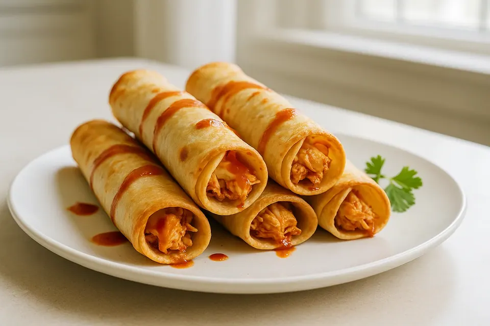 Air Fryer Chicken Taquitos