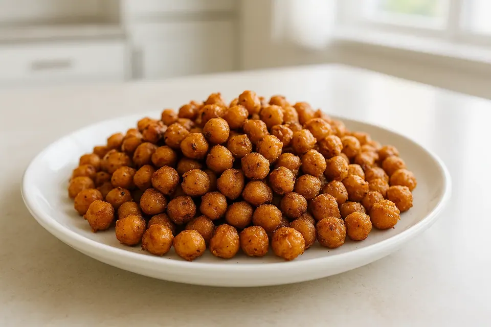 Air Fryer Crispy Chickpea Snacks