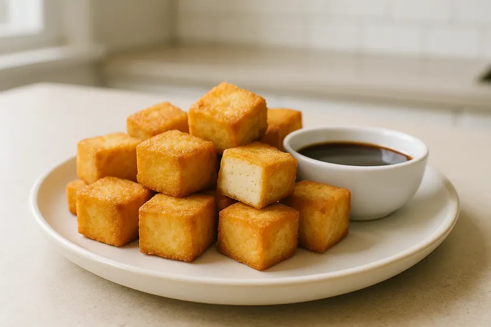 Air Fryer Crispy Tofu Nuggets