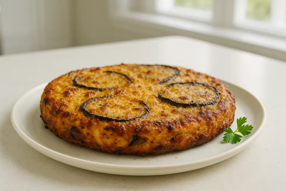 Air Fryer Eggplant Frittata