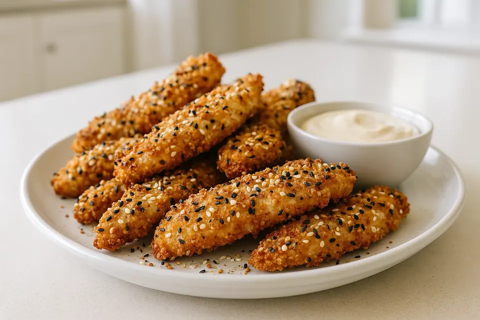 Air Fryer Everything Bagel Chicken Strips