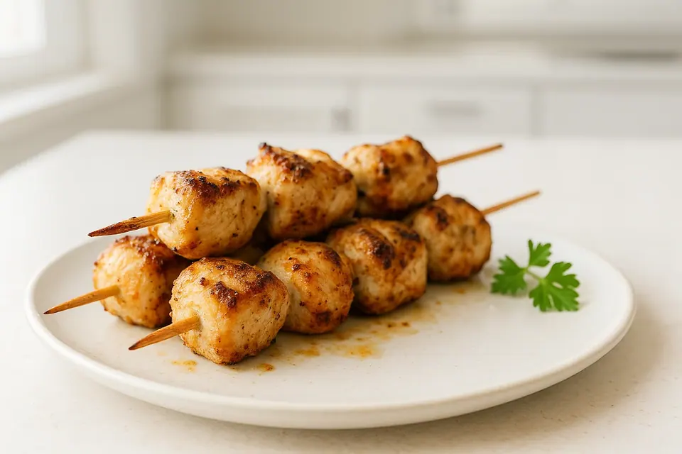 Air Fryer Greek Chicken Skewers