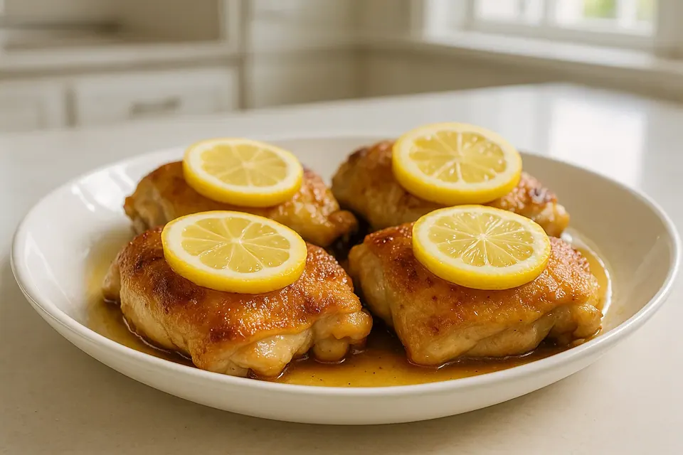 Air Fryer Keto Lemon Chicken Thighs