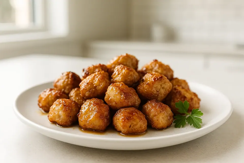 Air Fryer Honey Garlic Chicken Bites