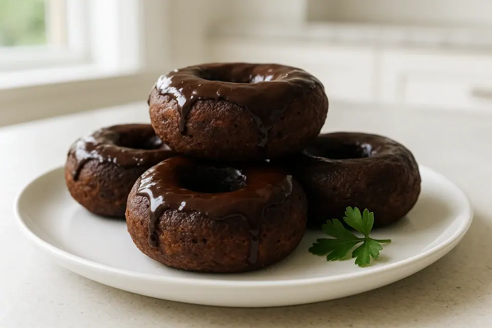 Air Fryer Chocolate Donuts