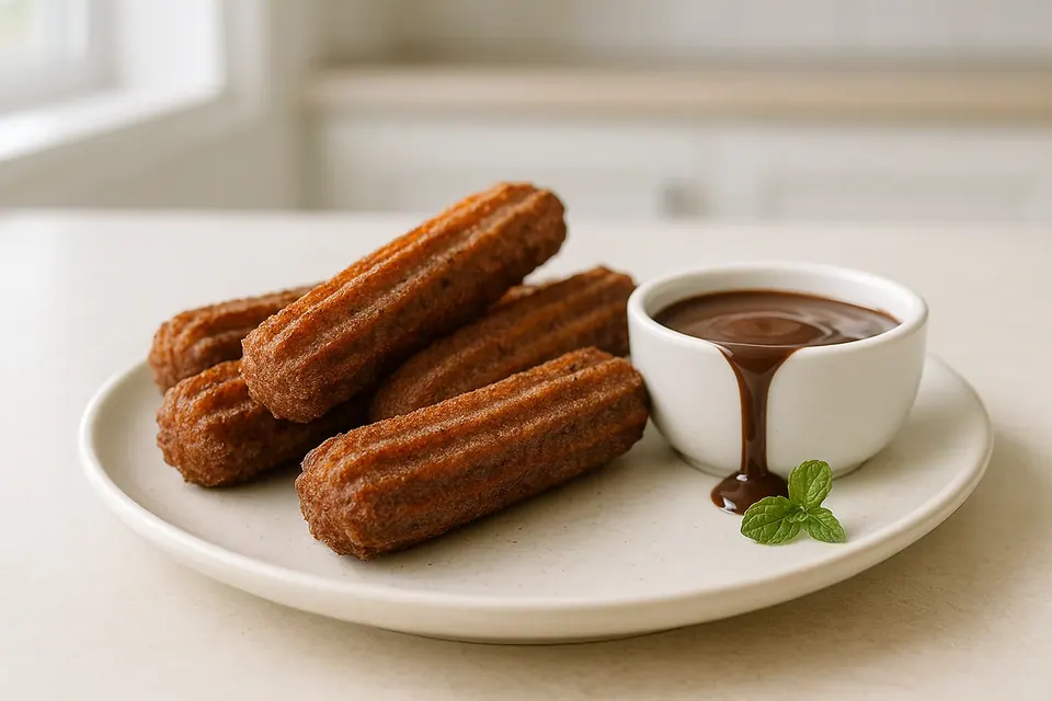 Air Fryer Chocolate Churros