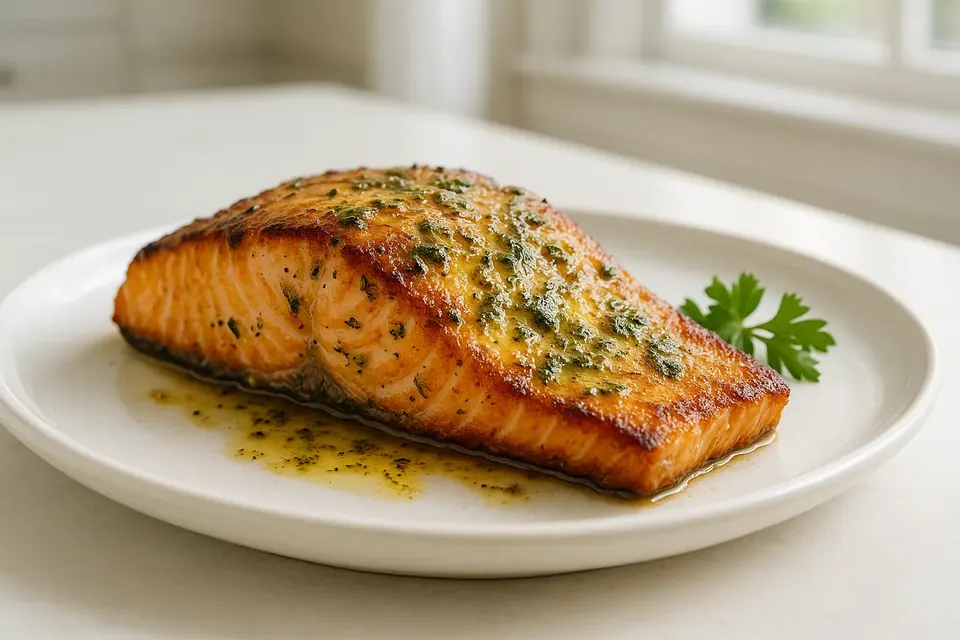 Air Fryer Lemon Herb Salmon