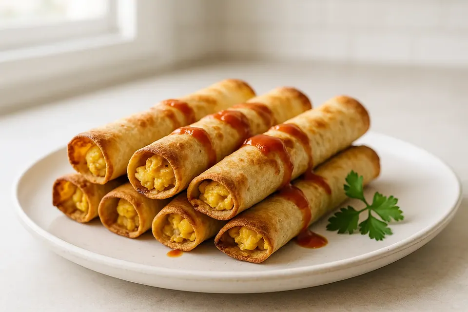 Air Fryer Breakfast Taquitos