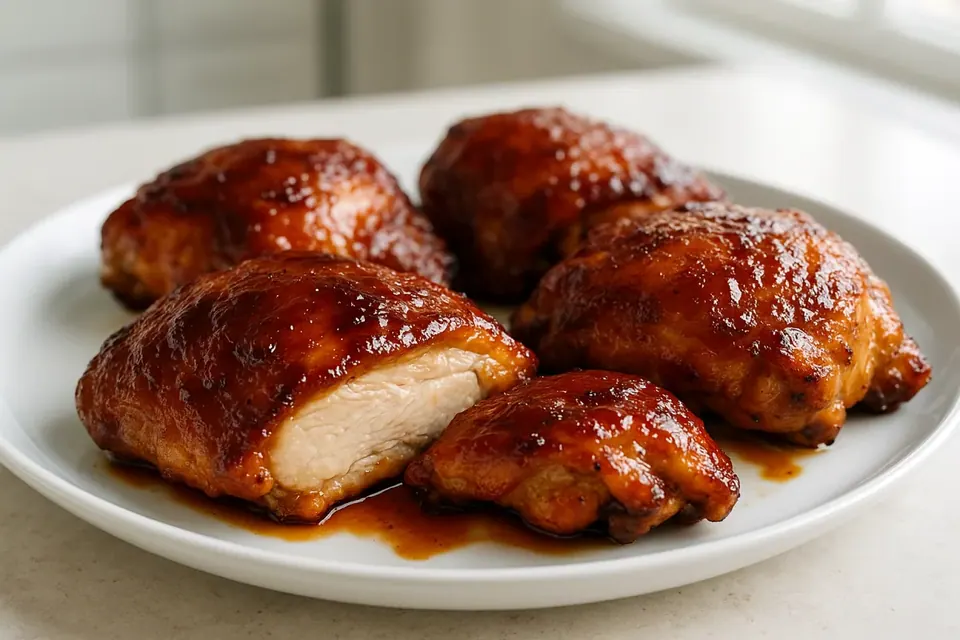 Air Fryer BBQ Chicken Thighs