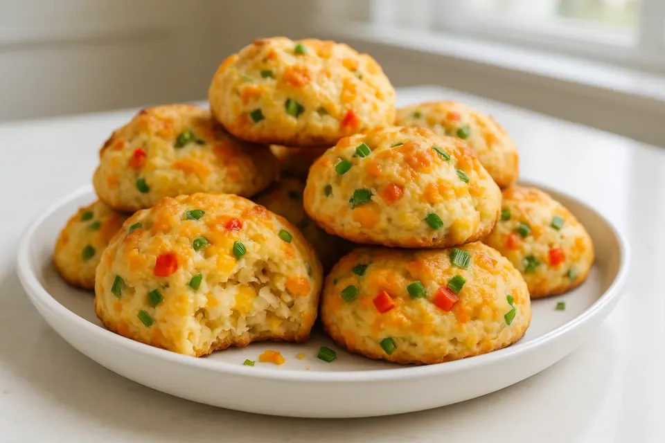 Air Fryer Cheddar Biscuit Hash