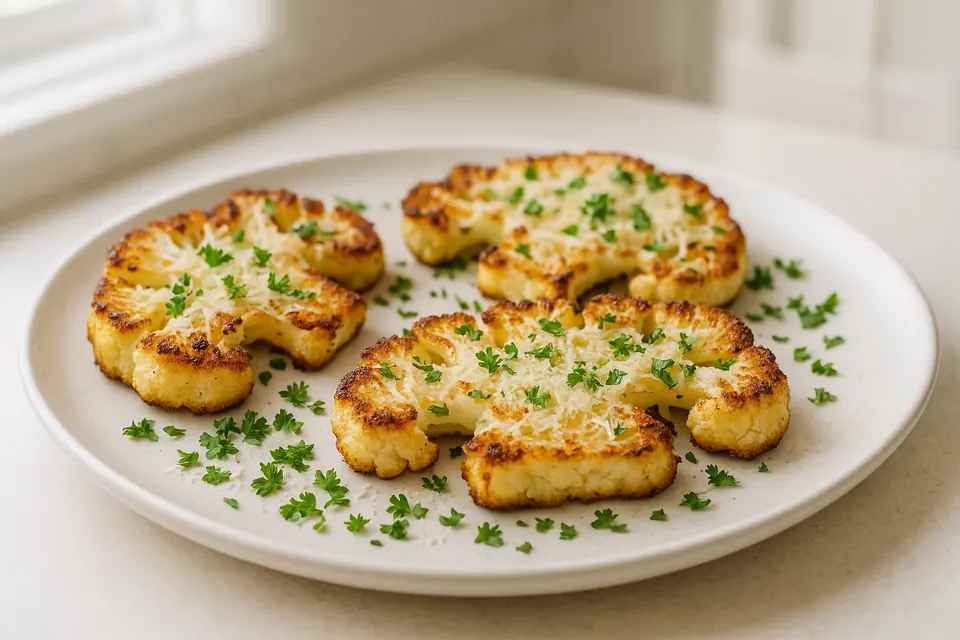 Air Fryer Crispy Cauliflower Steaks