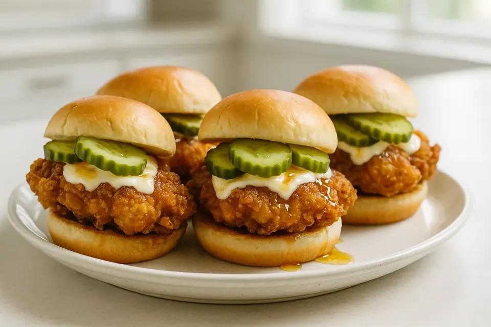 Air Fryer Crispy Chicken Sliders