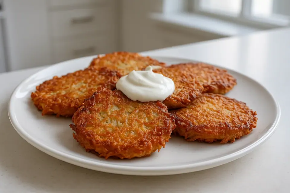 Air Fryer Crispy Potato Pancakes