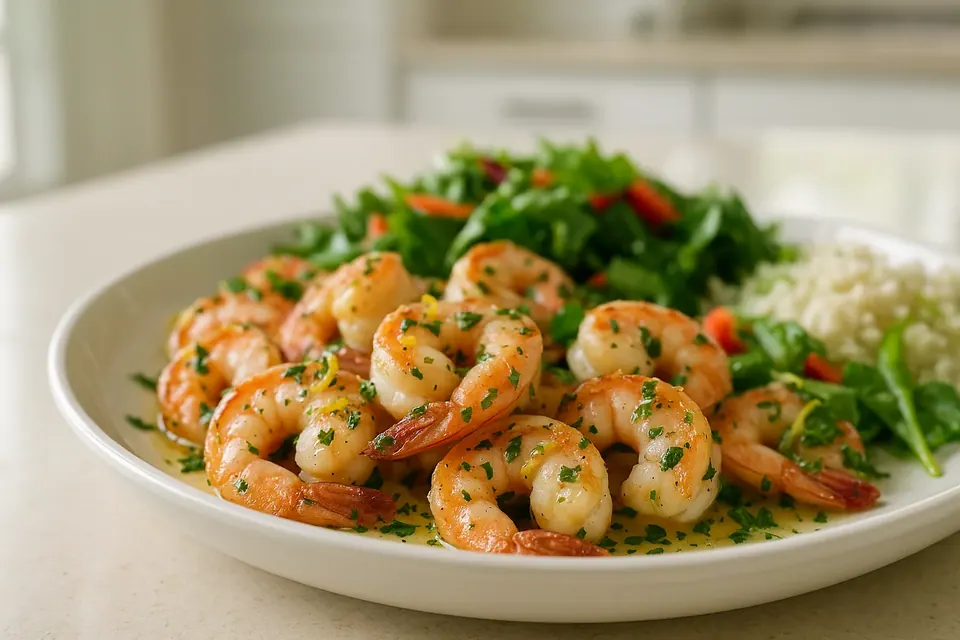 Air Fryer Lemon Herb Shrimp