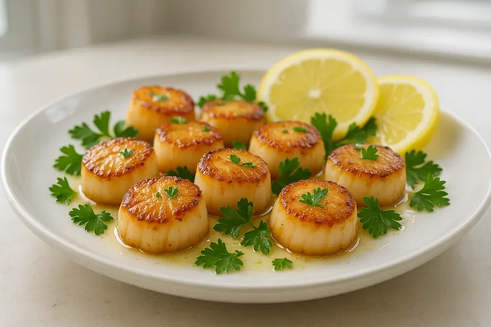 Air Fryer Lemon Pepper Scallops