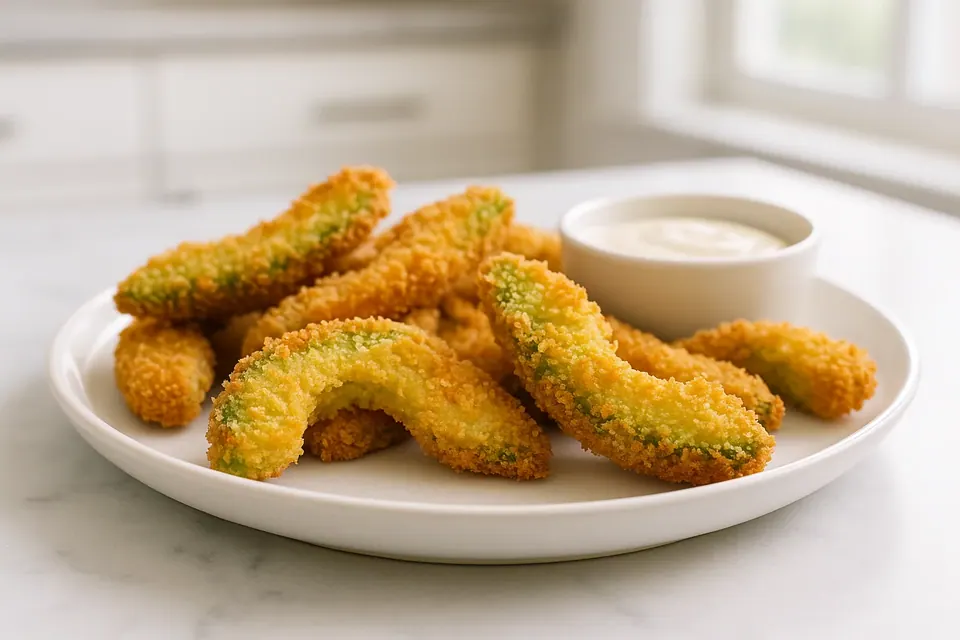 Air Fryer Panko Avocado Fries