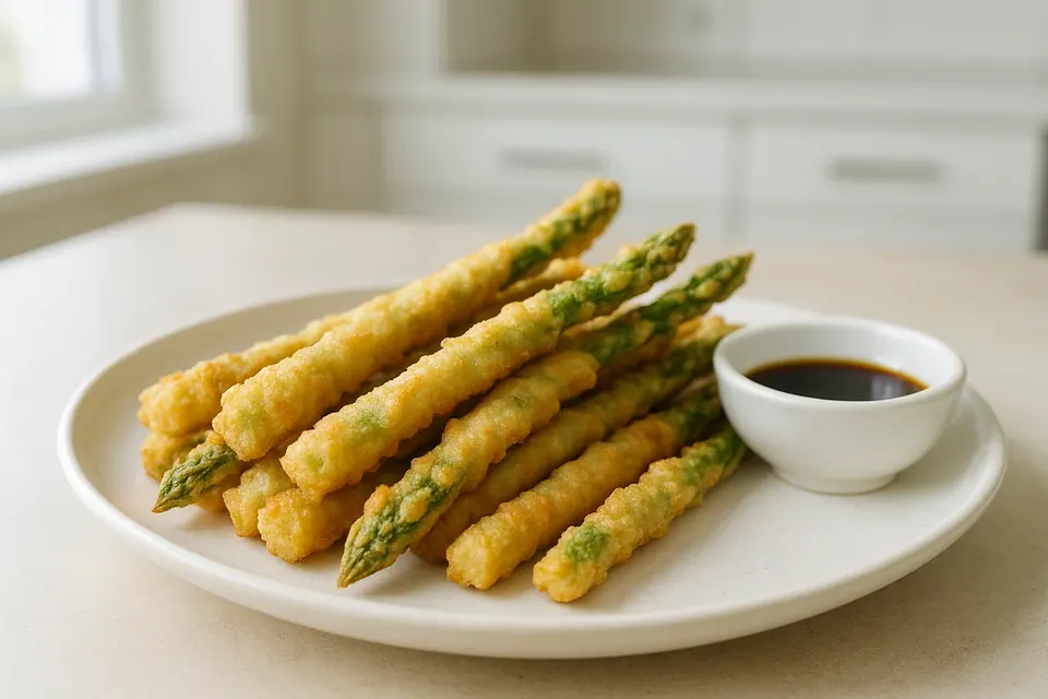 Air Fryer Tempura Asparagus