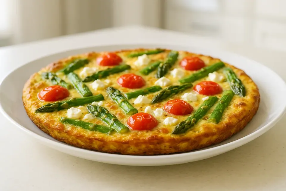 Air Fryer Asparagus Frittata