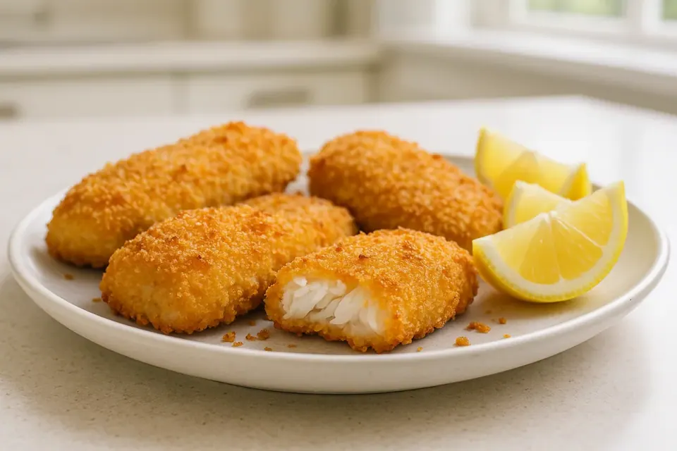 Air Fryer Breaded Fish Fillets