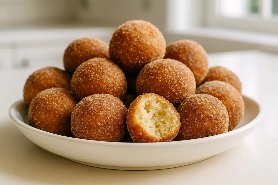 Air Fryer Cinnamon Sugar Donut Holes