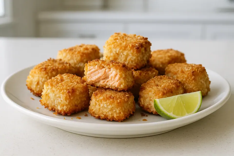 Air Fryer Coconut Salmon Nuggets