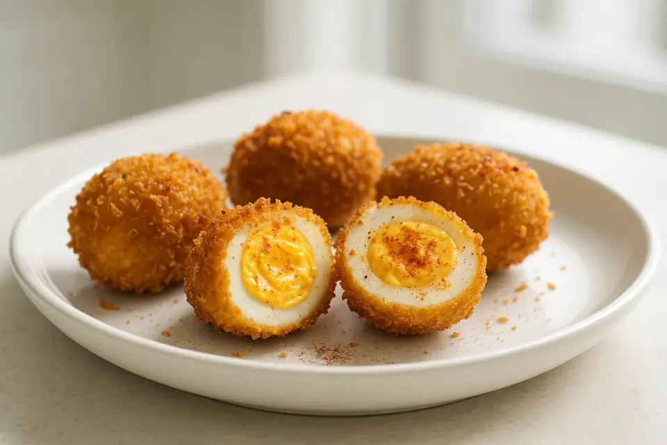 Air Fryer Crispy Deviled Eggs
