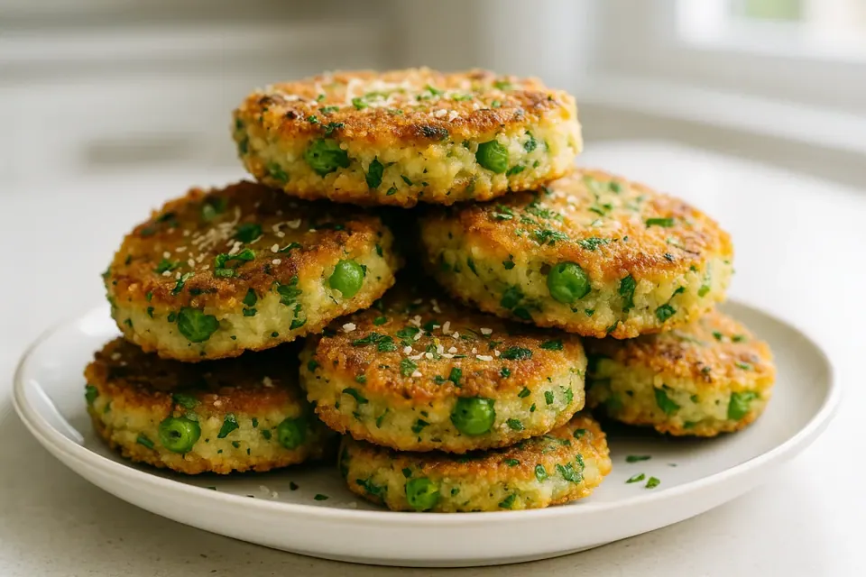 Air Fryer Crispy Pea Fritters