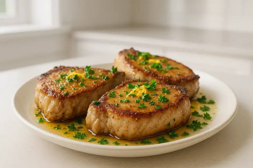 Air Fryer Keto Lemon Pork Chops