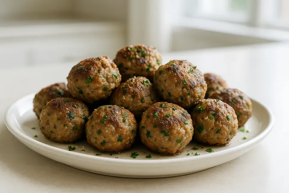 Air Fryer Lamb Meatballs