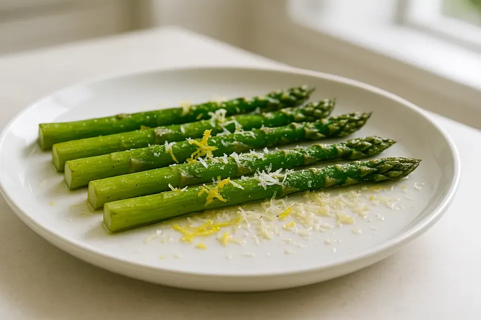Air Fryer Lemon Asparagus Spears