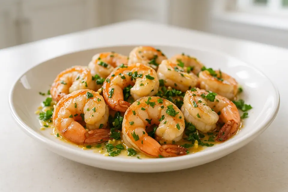 Air Fryer Lemon Garlic Shrimp