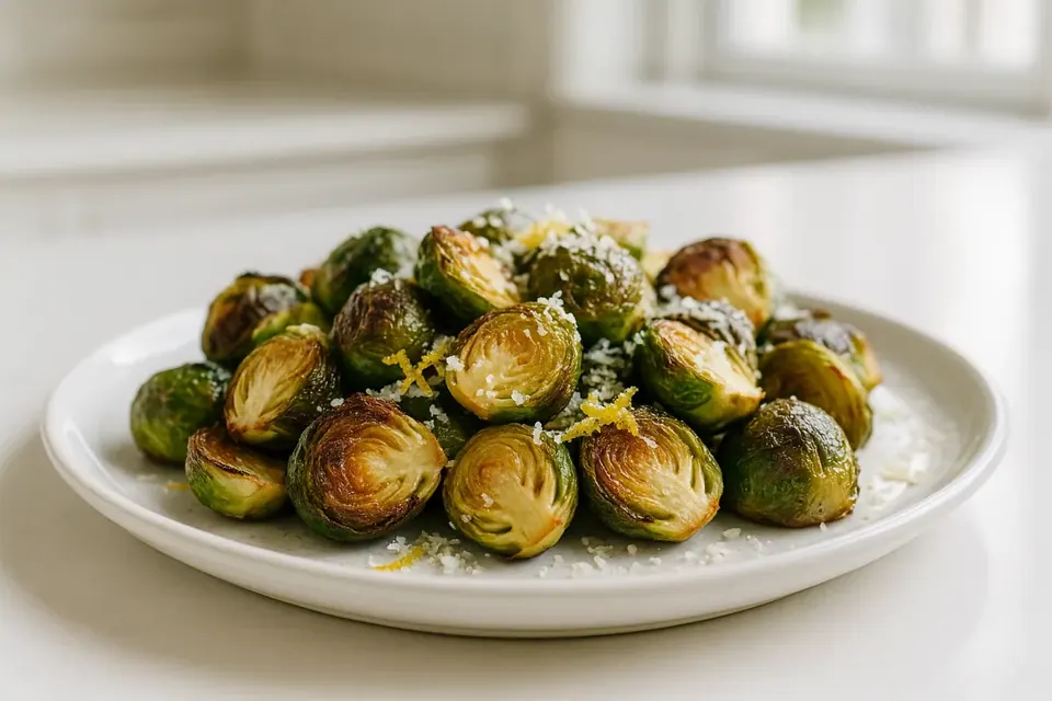 Air Fryer Lemon Herb Brussels Sprouts