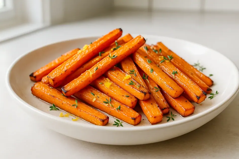 Air Fryer Lemon Thyme Carrots