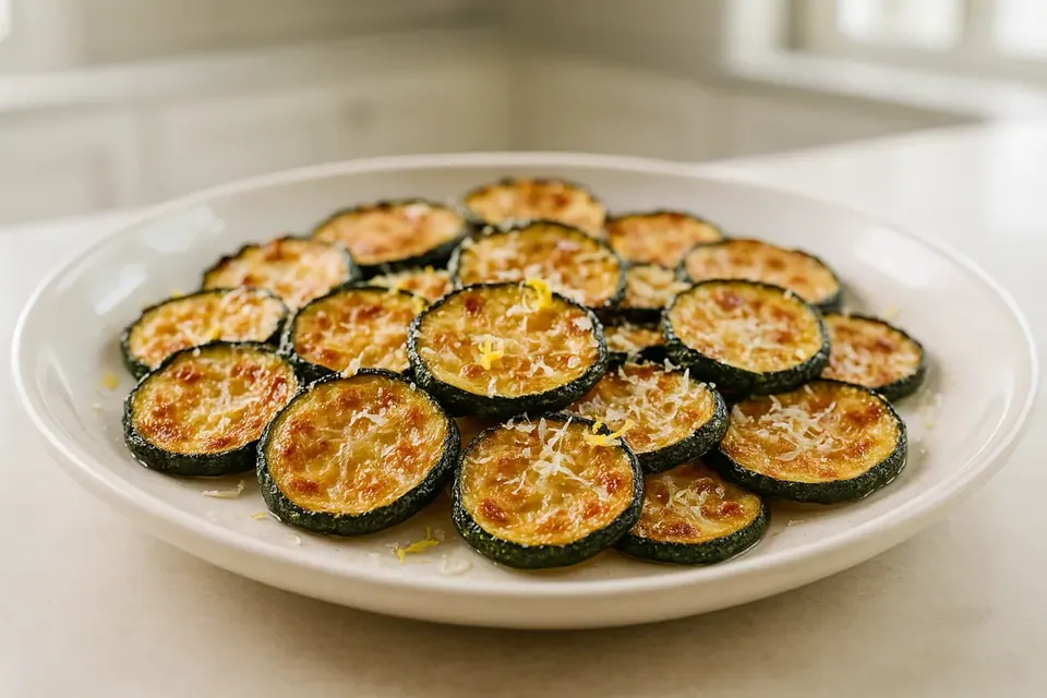 Air Fryer Lemon Zucchini Chips