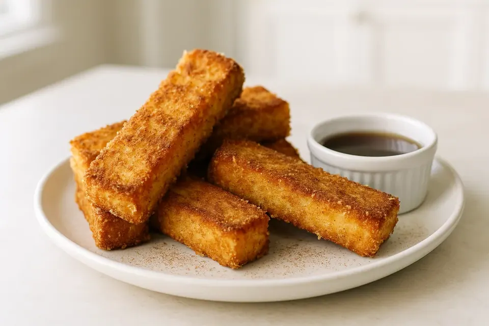 Air Fryer Panko Crusted French Toast Sticks