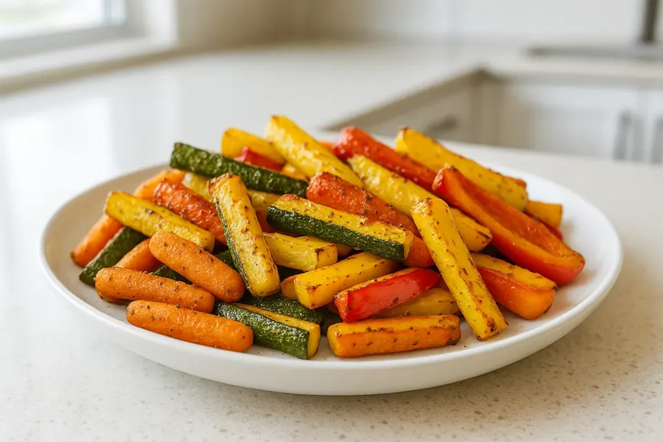 Air Fryer Spring Mix Veggie Fries