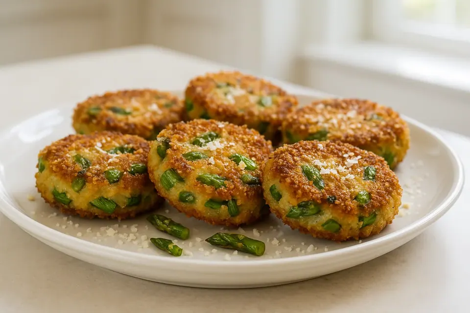 Air Fryer Asparagus Fritters