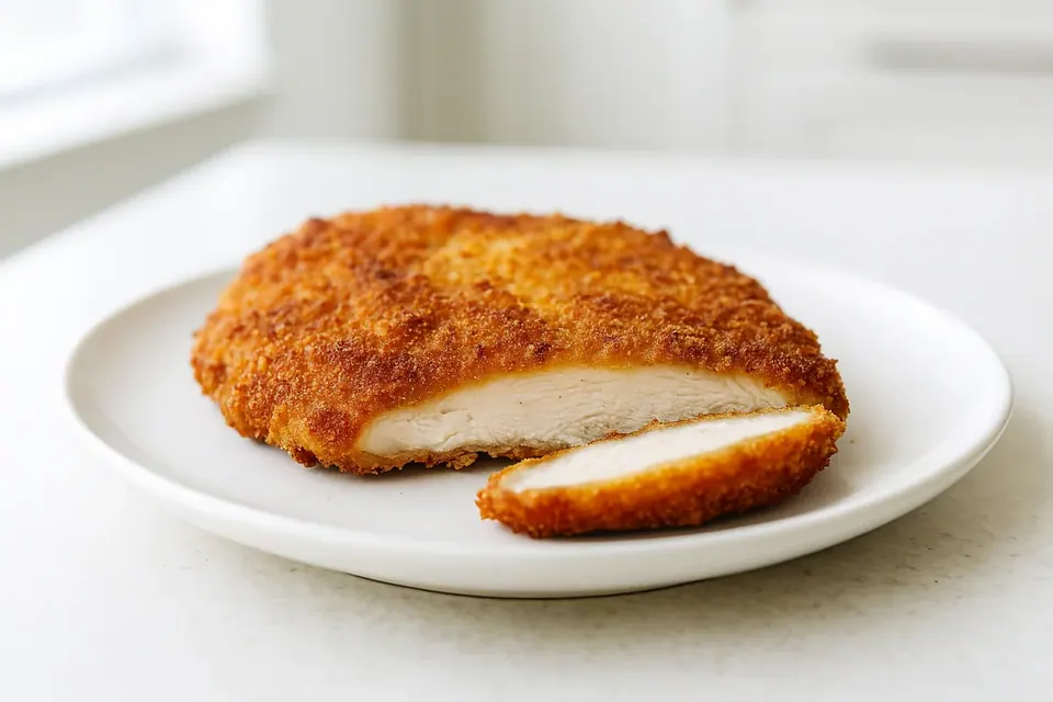 Air Fryer Crispy Chicken Schnitzel
