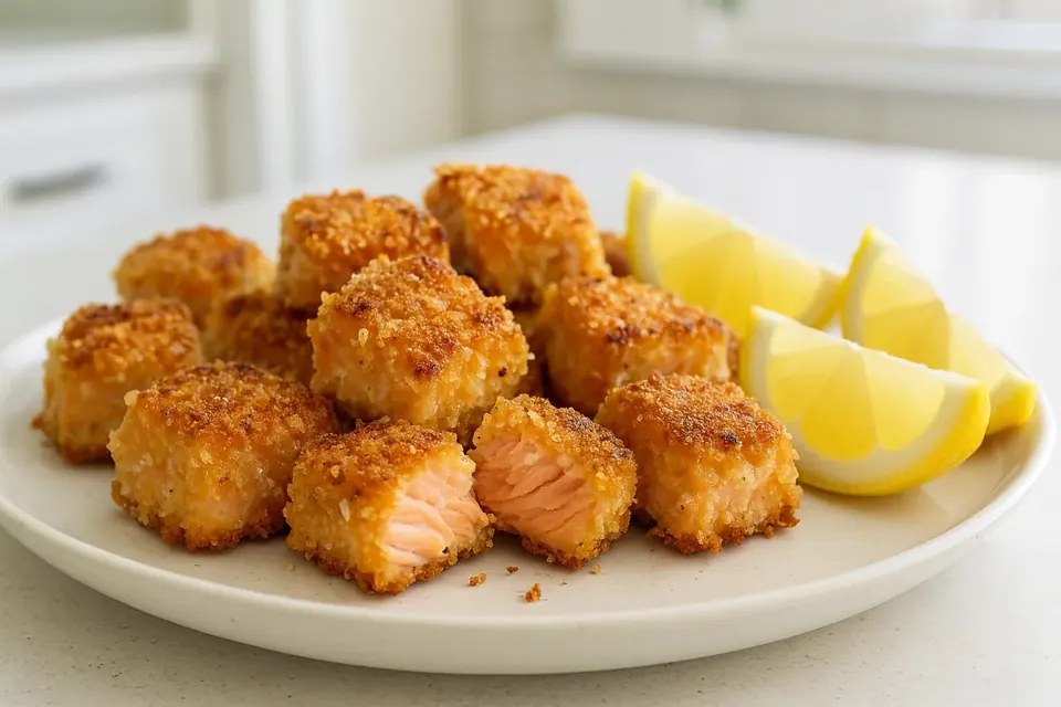 Air Fryer Crispy Salmon Bites
