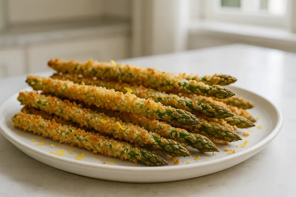 Air Fryer Lemon Asparagus Sticks