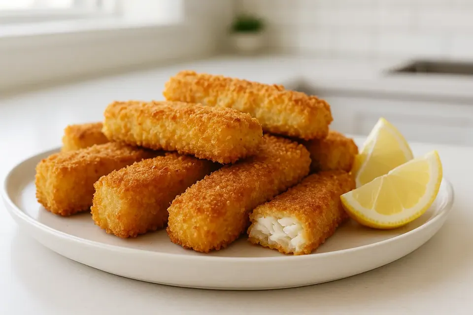 Air Fryer Panko Crusted Fish Sticks