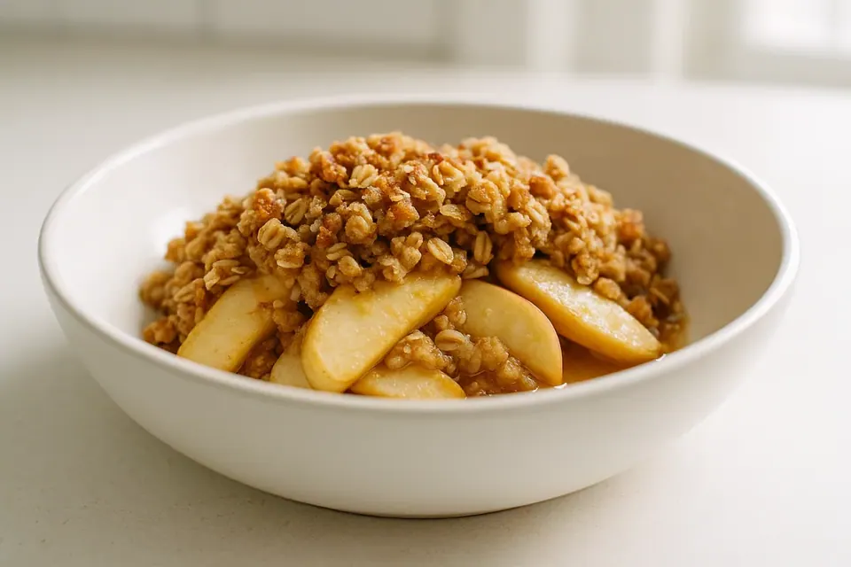 Air Fryer Spiced Apple Crisp