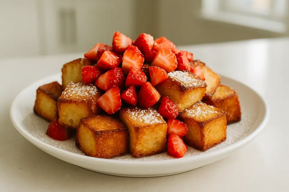 Air Fryer Strawberry French Toast Bites