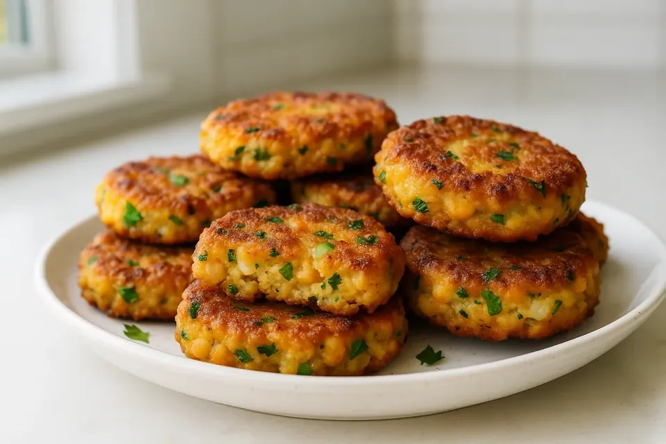 Air Fryer Chickpea Fritters
