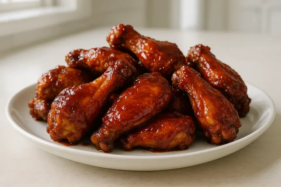Air Fryer Crispy BBQ Chicken Wings
