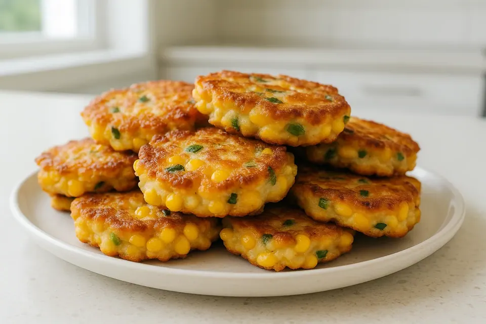 Air Fryer Crispy Corn Fritters