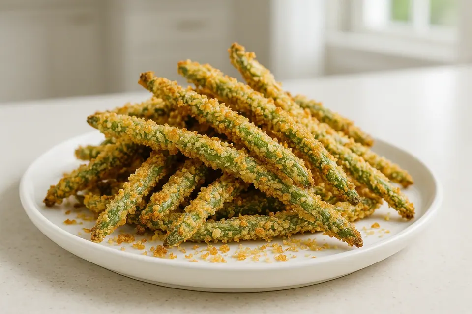Air Fryer Coconut Green Bean Fries