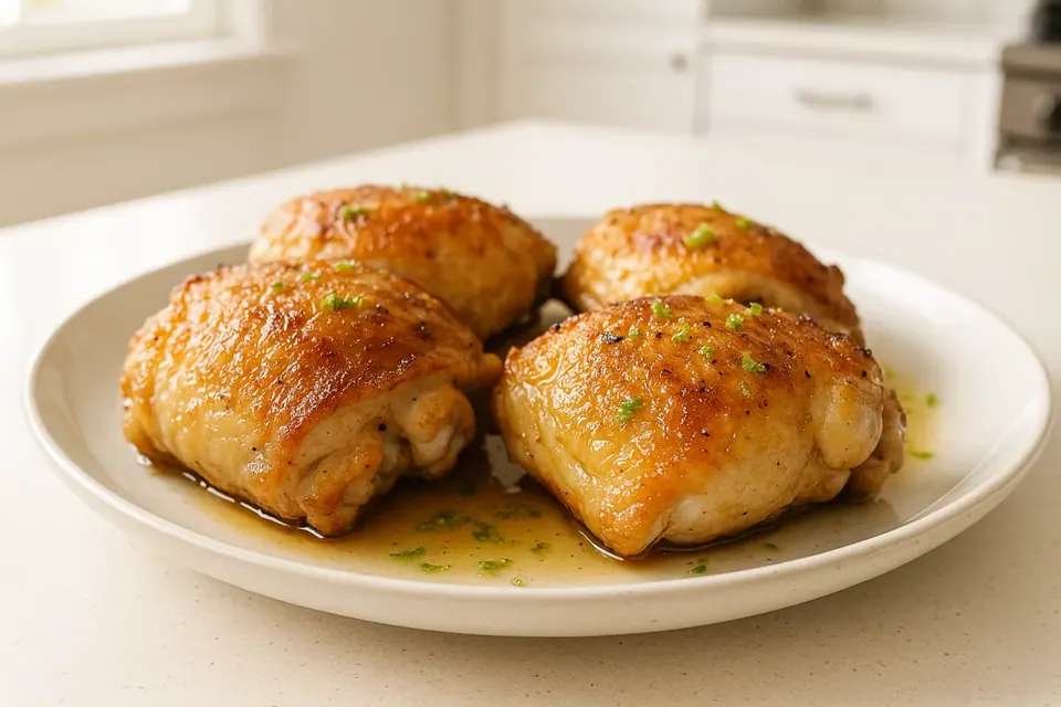 Air Fryer Garlic Lime Chicken Thighs